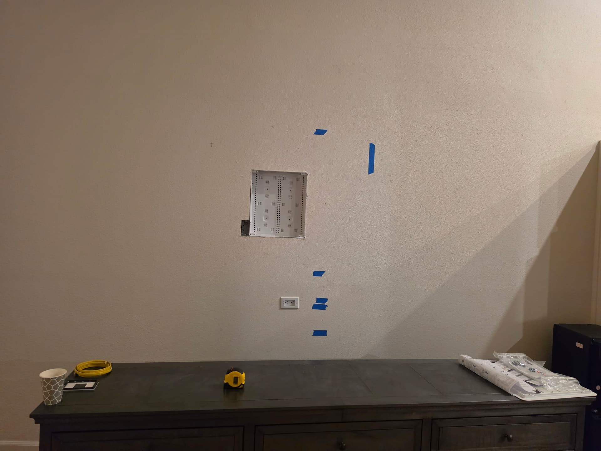 Gallery photos for 75" Frame TV and Sonos Arc Ultra Wall Mount with Zero Visible Cables: Image #1